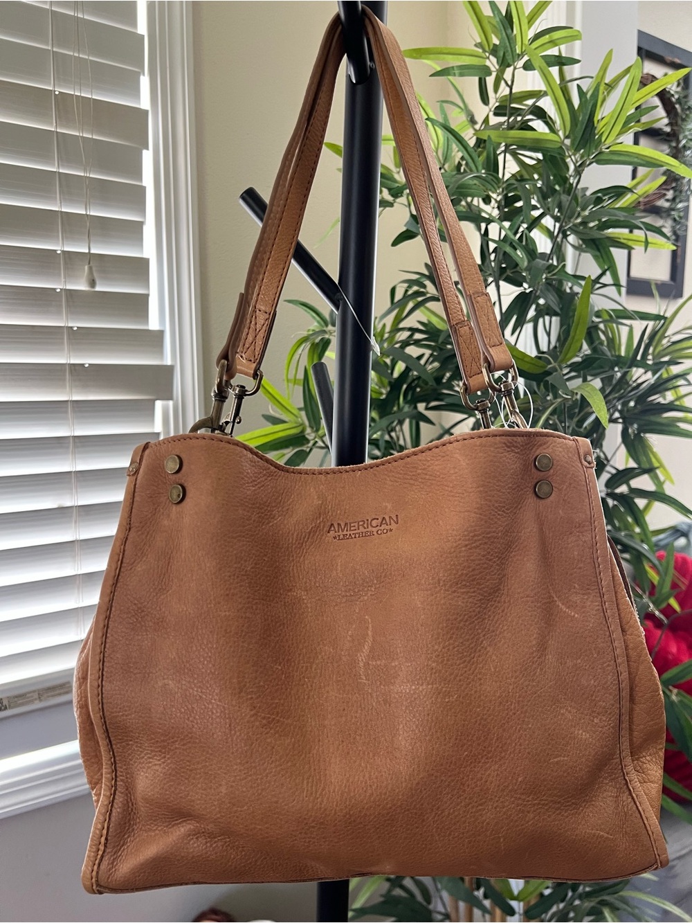 Tan Shoulder bag with Double Straps